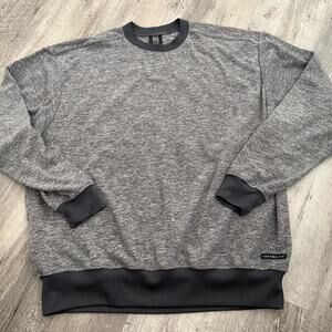 Vintage 90’s NIKE Therma Fit Mens Large Crewneck Gray Heather Fleece Swoosh
